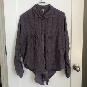 Free People linen button down top